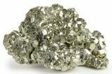 Gleaming Pyrite Crystal Cluster - Peru #271590-1